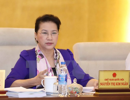 Chủ tịch Quốc hội Nguyễn Thị Kim Ngân chủ trì phiên họp thứ 9, Ủy ban Thường vụ Quốc hội.